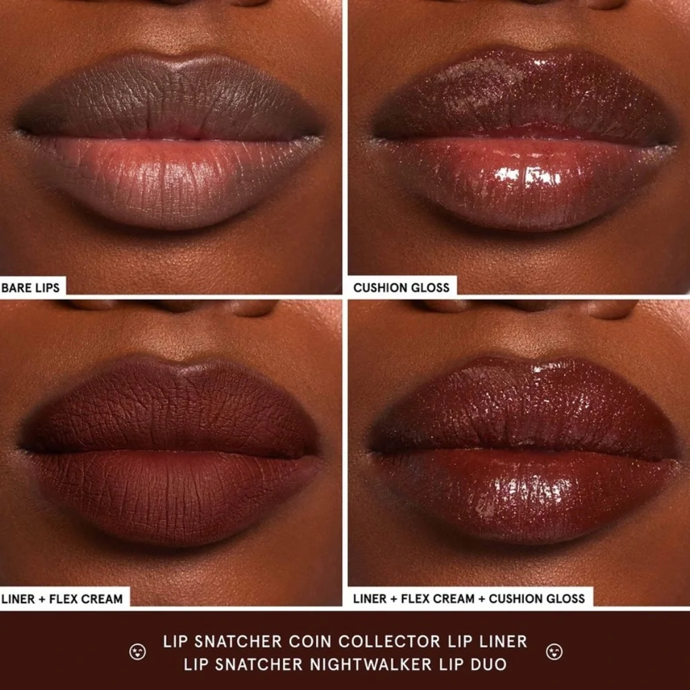 ONE/SIZE Patrick Starr Lip Snatcher Liquid Lipstick & Lip Gloss Duo- Nightwalker